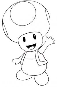 Coloriage toad Gratuit Coloriage toad Imprimer Sur Coloriages Fo