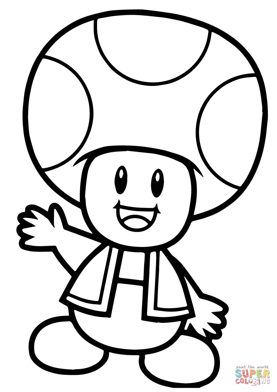 Coloriage toad Kart Super Mario Bros toad Coloring Page Coloriage toad Kart Super Mario Bros toad Coloring Page