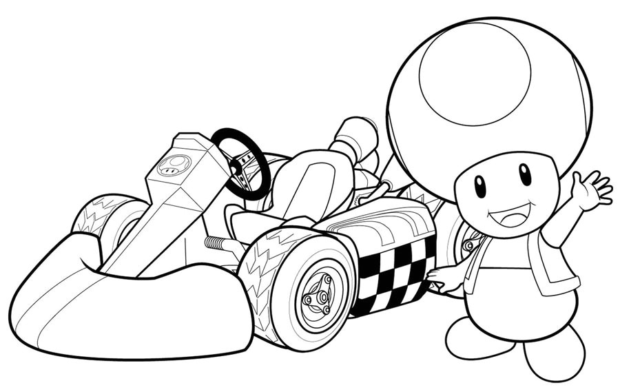Coloriage toad Le Champignon 24 Dessins De Coloriage Mario Champignon   Imprimer Sur Laguerche