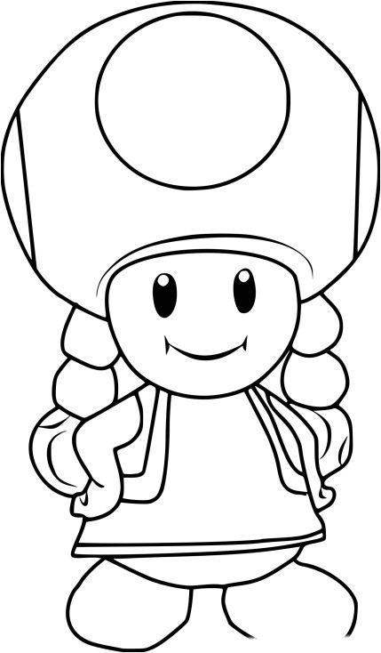 Coloriage toadette A Imprimer Coloriage toadette   Imprimer