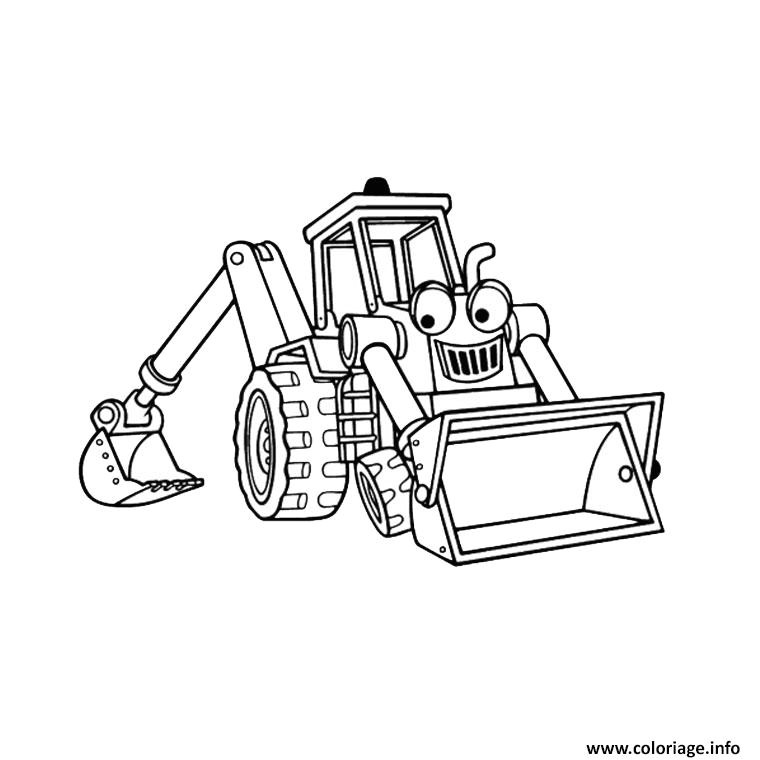 Coloriage tom Le Tracteur A Imprimer Coloriage Tracteur tom Pelle Dessin