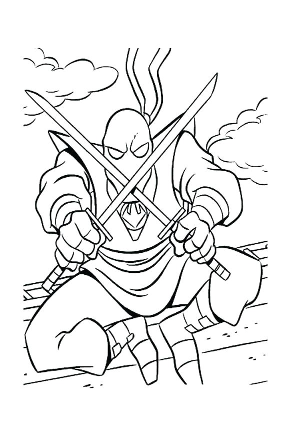 Coloriage tortue Ninja à Imprimer Vssrfo