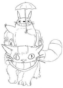 Coloriage totoro Chat Bus Pin by Deni Bennett On A toddler S Dream Room Pinterest