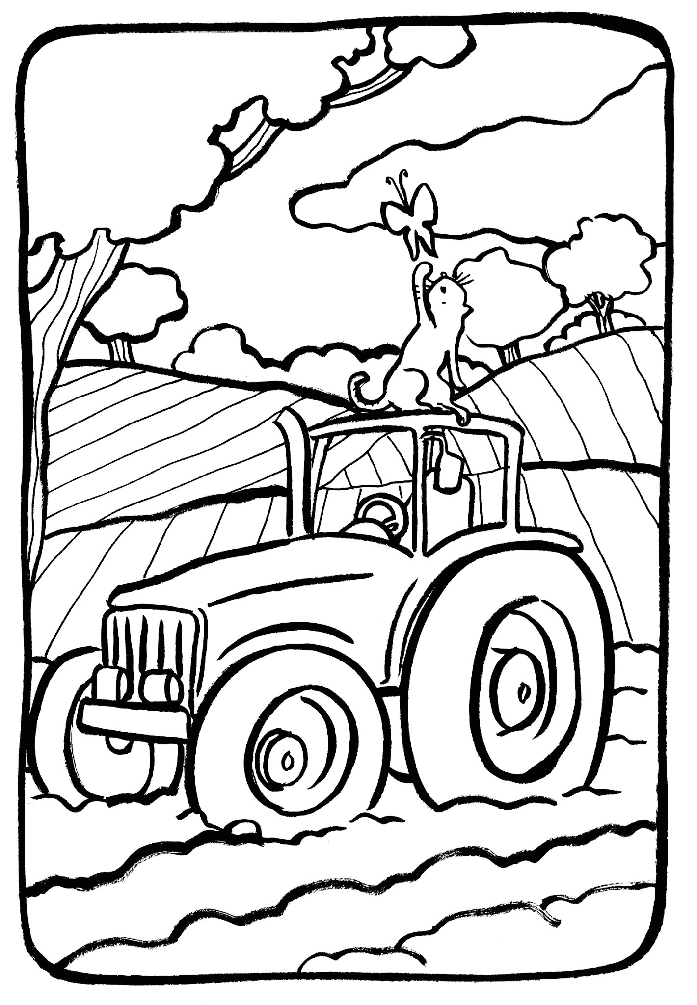 Coloriage Tracteur Et Remorque à Imprimer Gratuit Frais Dessin   Colorier Gratuit   Imprimer Tracteur