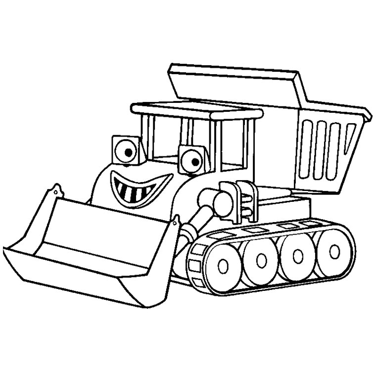 Coloriage Tracteur tom à Imprimer Gratuit Coloriage Tracteur Avec Pelle Et Remorque