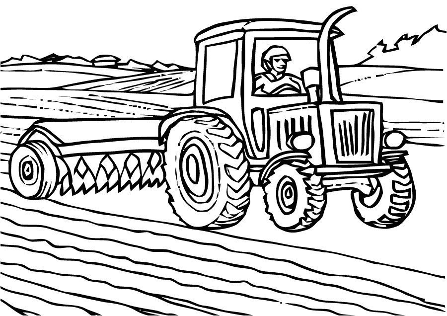 Coloriage Tracteur tom Avec Fourche Nos Jeux De Coloriage Tracteur   Imprimer Gratuit Page 4 Of 6