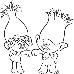 Coloriage Trolls Poppy Et Branche Trolls Movie Coloring Pages