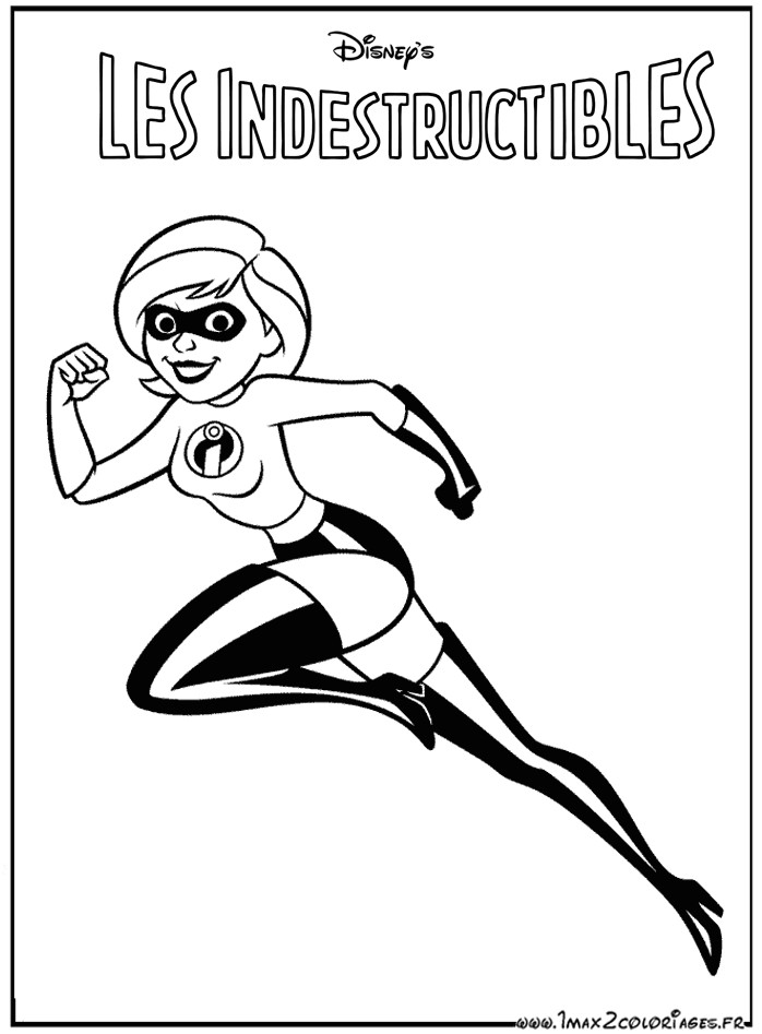 Coloriage Violette Indestructible Coloriages Du Film D Animation De Walt Disney Pixar Indestructible