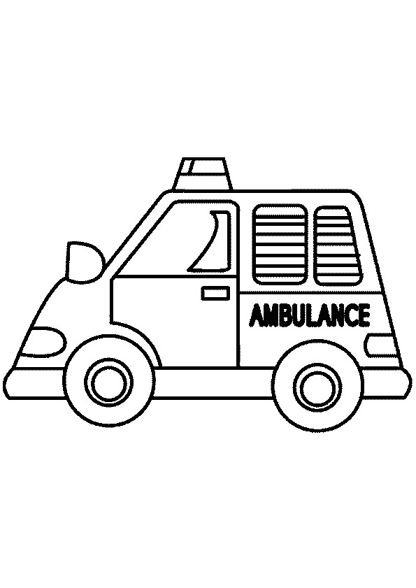 Coloriage Voiture Ambulance Coloriage Voiture Ambulance