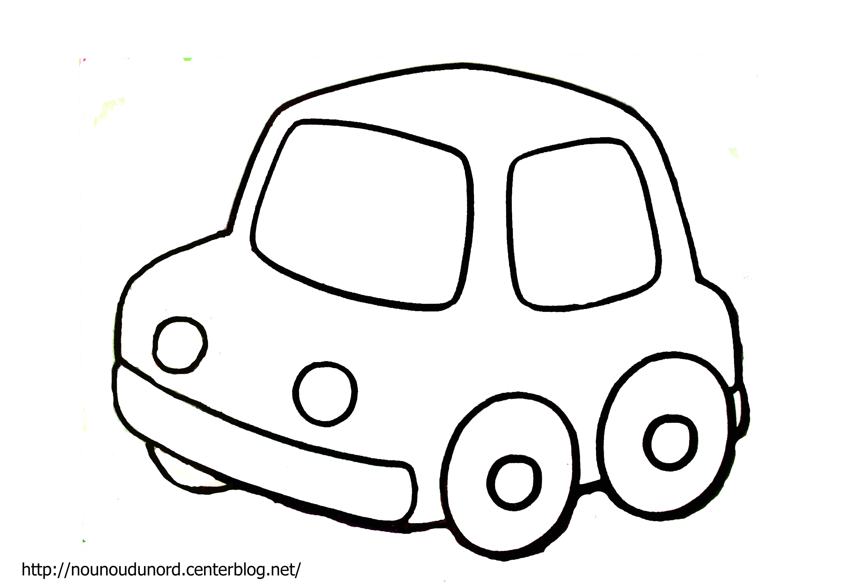 Coloriage Voiture Pour tout Petit Voiture Coloriage Enfant
