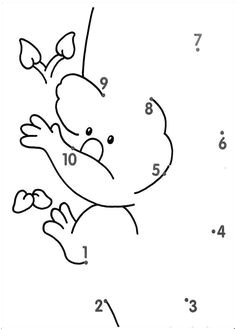 Coloriage Volcan En éruption Teken Een Slak Het Verbinden Van De Punten 1 tot 10 Kleurplaat