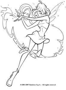Coloriage Winx Bloom Bloom Coloring Pages Winx Fairy Bloom