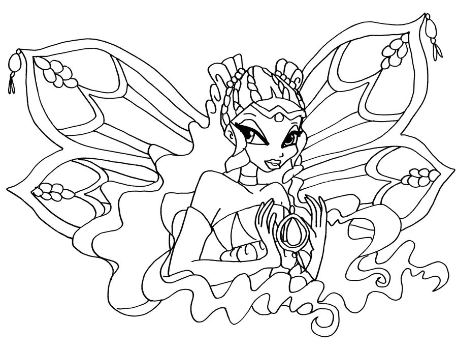 Coloriage Winx Bloom Coloriage Winx Bloom Enchantix