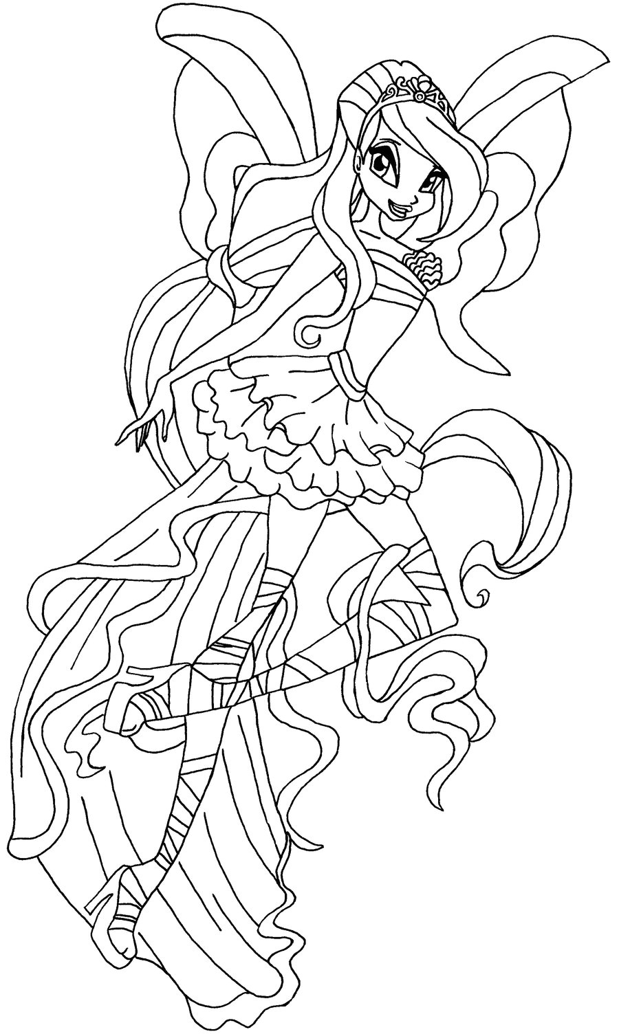 Coloriage Winx Bloom Coloriage Winx Bloom Sirenix