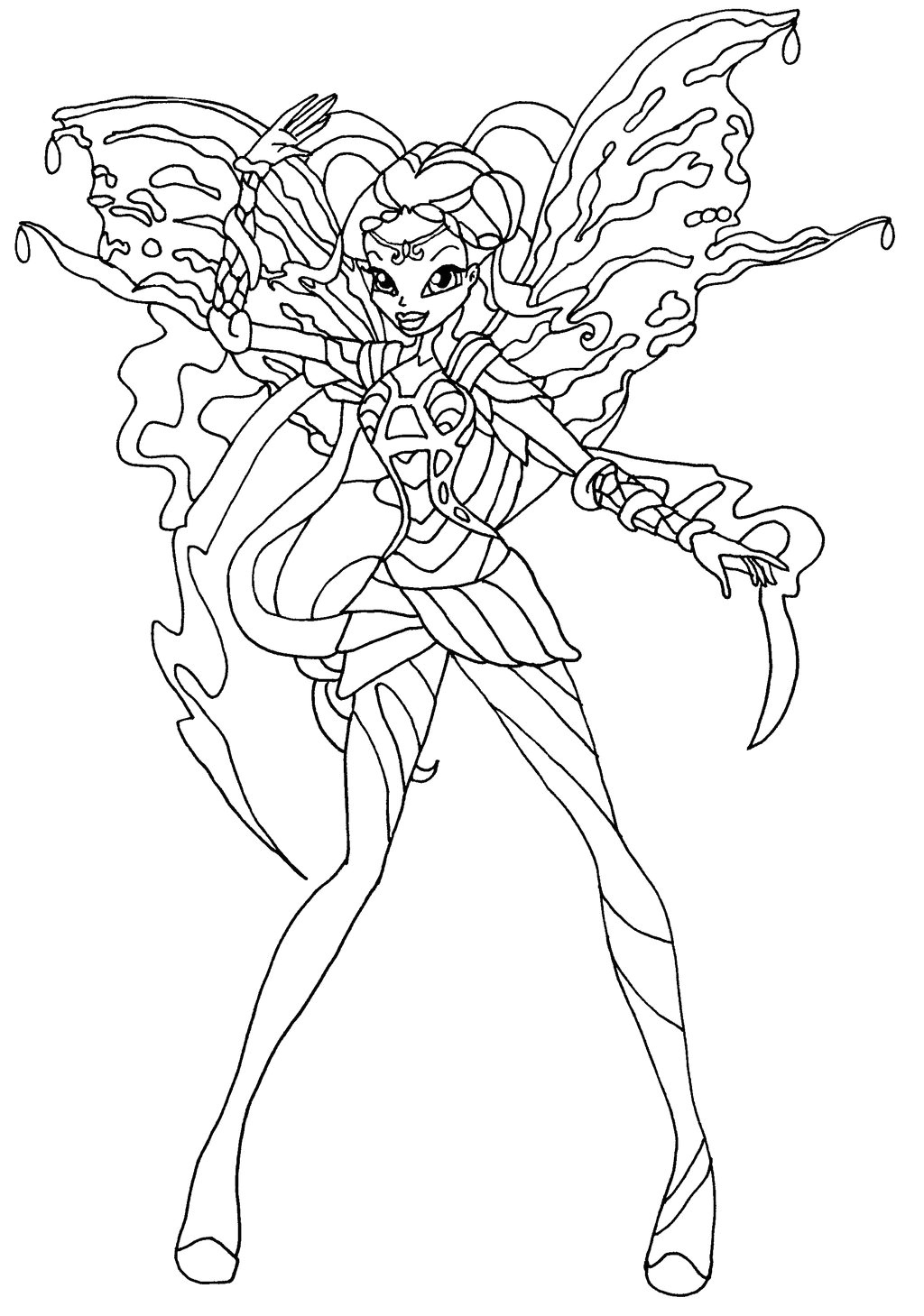 Coloriage Winx Bloom Coloriage Winx Club Bloomix