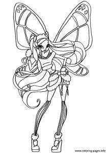 Coloriage Winx Club à Imprimer Stella 2 Winx Club Coloring Pages Printable
