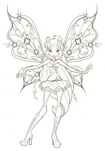 Coloriage Winx Club Fairies to Print and Color