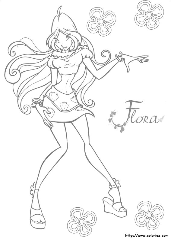 Coloriage Winx Flora Index Of Images Coloriage Winx