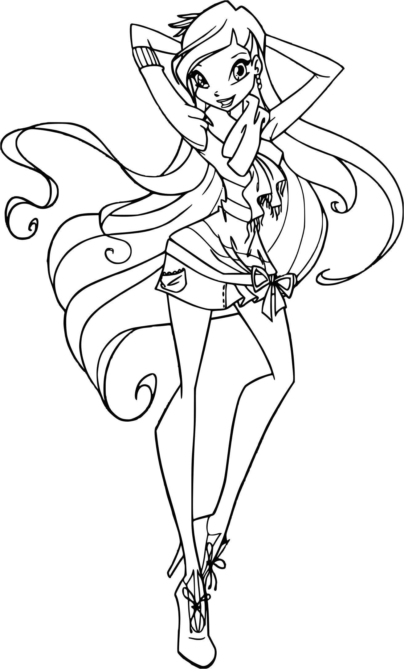 Coloriage Winx Stella Frais Dessin   Colorier Winx Club – Mademoiselleosaki