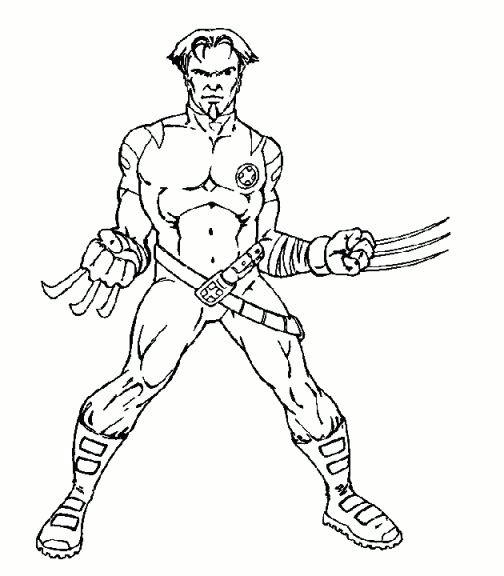 Coloriage Wolverine A Imprimer Gratuit 30 Coloriage Wolverine Facile Bathroom