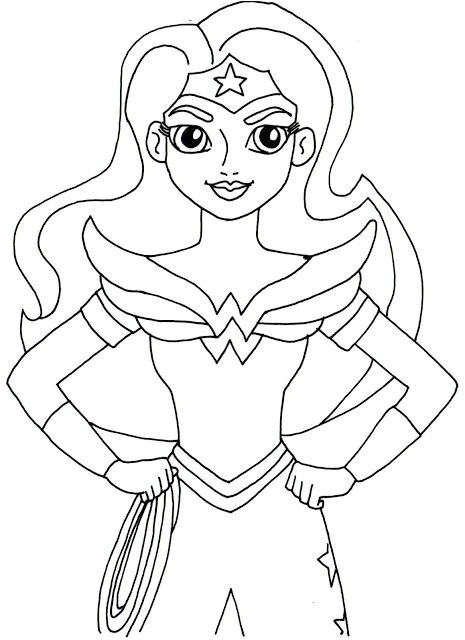 Coloriage Wonder Woman Film Pin by Coloring Fun On Super Hero Girls Pinterest