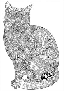 Coloriage Zen Chat à Imprimer 18 Best Coloriage Images On Pinterest