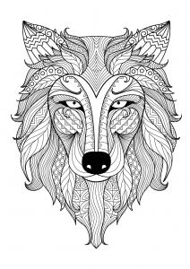 Coloriages Adultes à Imprimer Animaux Free Coloring Page Coloring Incredible Wolf by Bimdeedee Incredible