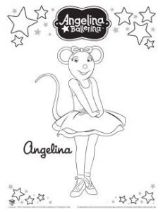 Coloriages De Ballerina Coloriages   Télécharger Angelina Ballerina