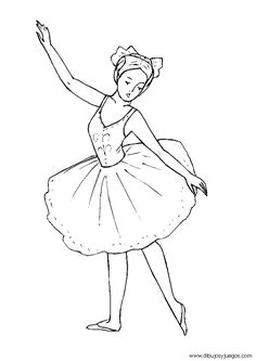 Coloriages De Ballerina Une Danseuse étoile En Train D Executer Une Belle Figure   Colorier