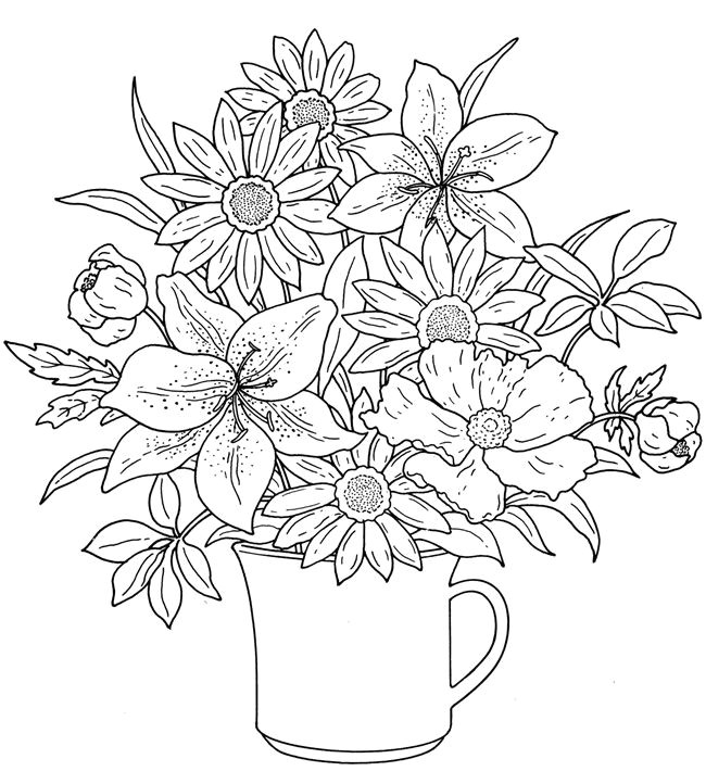 Dessin A Colorier Fleur Adulte épinglé Par Maria Guadalupe Sur O Dibujar Pinterest