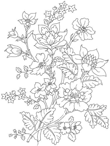Dessin A Colorier Fleur Adulte Fleurs Fleurs   Broder Pinterest