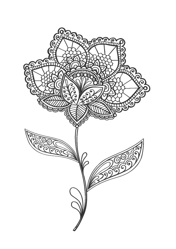 Dessin A Colorier Fleur Adulte Stci Coloriage Pour Adultes Et Enfants Mandalas