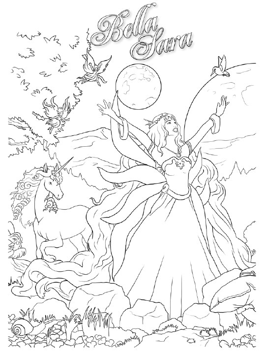 Dessin Bella Sara Coloriage Coloriage A Imprimer Bella Sara La Magie Gratuit Et Colorier