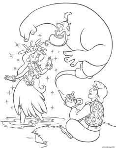 Dessin Coloriage Aladdin Coloriage Aladin Jasmine Et Genie Jecolorie
