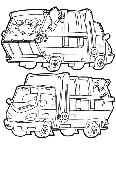 Dessin Coloriage Camion Poubelle 98 Dessins De Coloriage Camion Poubelle   Imprimer