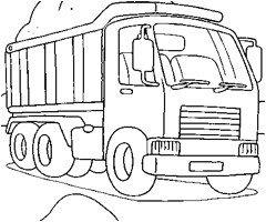 Dessin Coloriage Camion Poubelle Coloriage Camion Benne