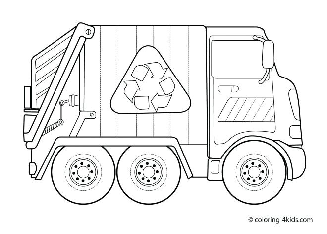 Dessin Coloriage Camion Poubelle Coloriage Camion Poubelle 10 Dessin Gratuit A Imprimer Autres