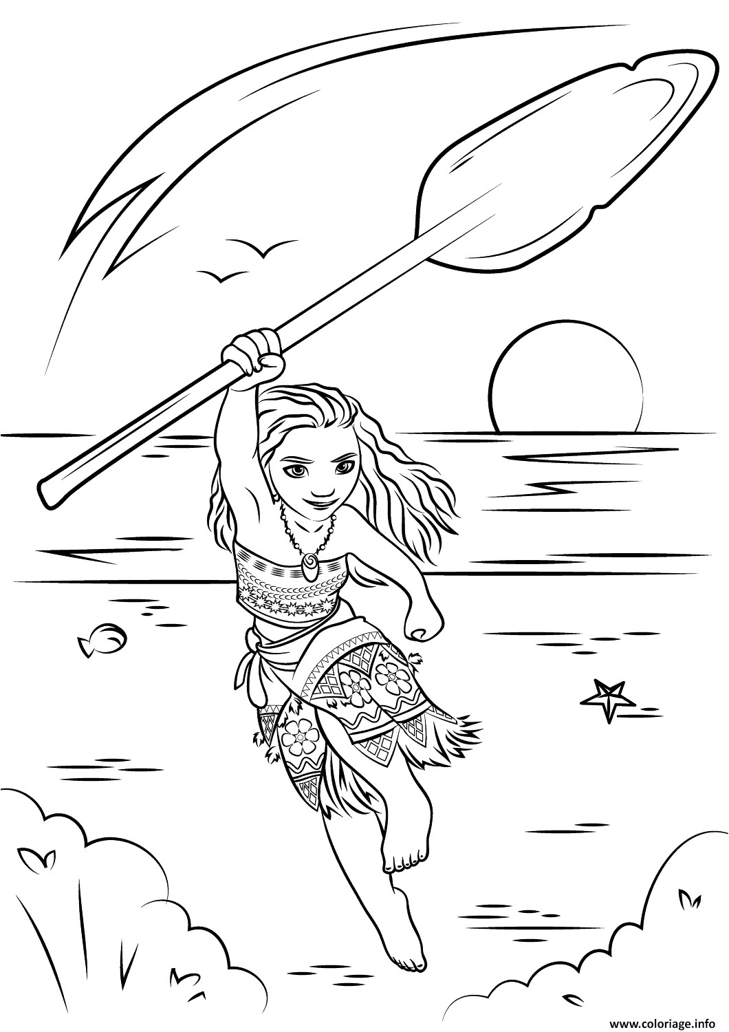 Dessin Coloriage De Vaiana Coloriage Vaiana Moana Disney Jecolorie