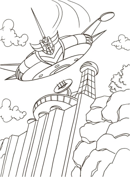 Dessin Coloriage Goldorak 48 Dessins De Coloriage Goldorak   Imprimer Sur Laguerche Page 2