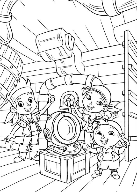 Dessin Coloriage Jack Et Les Pirates M¥larbilder Jake Och Piraterna I Landet Ingenstans 17