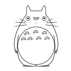 Dessin Coloriage totoro Color by Ponyoe Colouring Pages Artsy Fartsy Pinterest