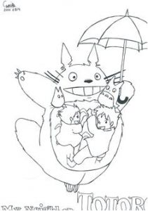 Dessin Coloriage totoro Color by Ponyoe Colouring Pages Artsy Fartsy Pinterest
