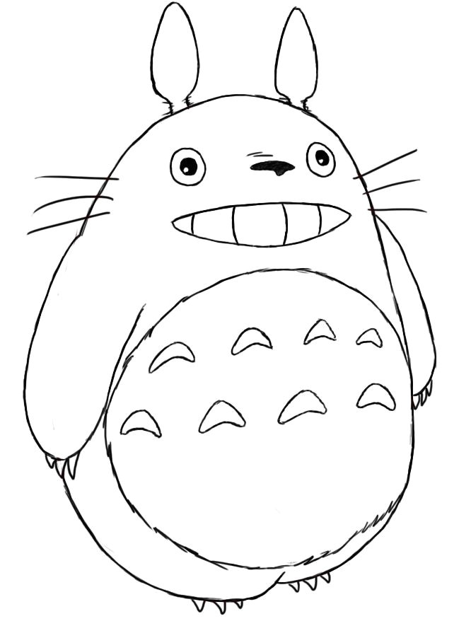 Dessin Coloriage totoro How to Draw totoro for the Home Pinterest