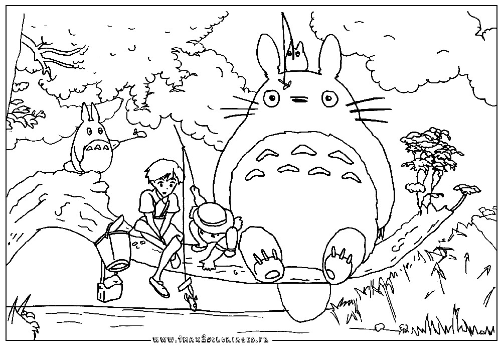 Dessin Coloriage totoro totoro Coloring Pages to and Print for Free