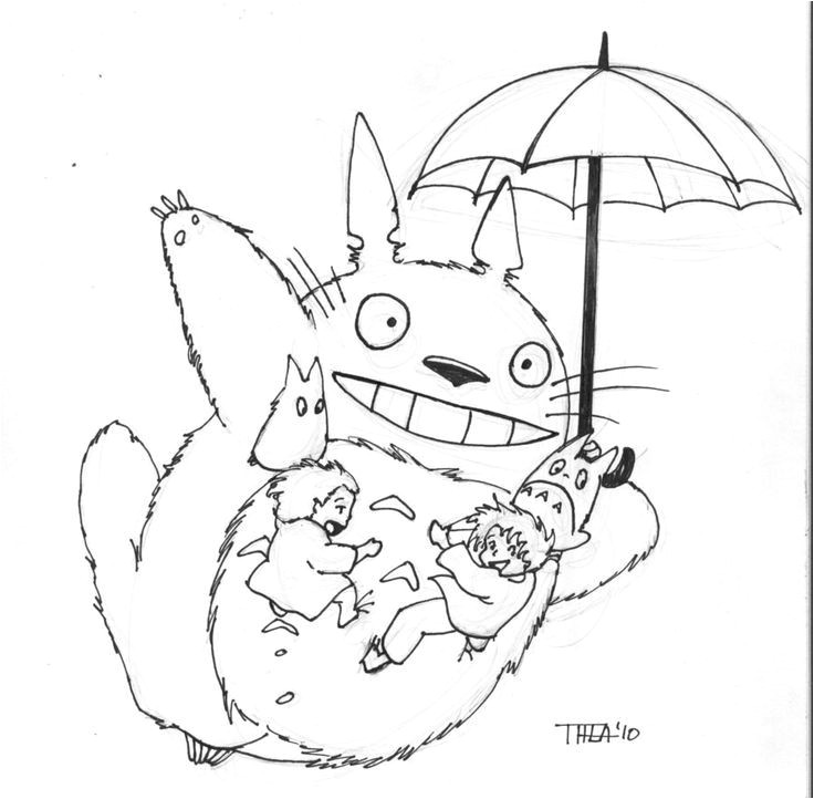 Dessin Coloriage totoro totoro Colouring Page Ghibli Joy totoro Pinterest