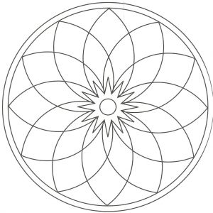 Dessin De Coloriage Rosace Coloriage Imprimer Gratuit Rosace Meilleures Idées Coloriage