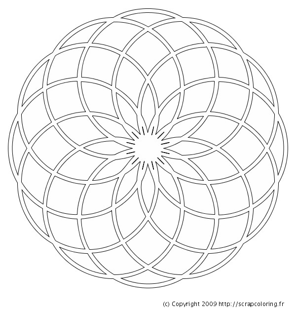 Dessin De Coloriage Rosace Coloriage   Imprimer Gratuit Rosace Meilleures Idées Coloriage