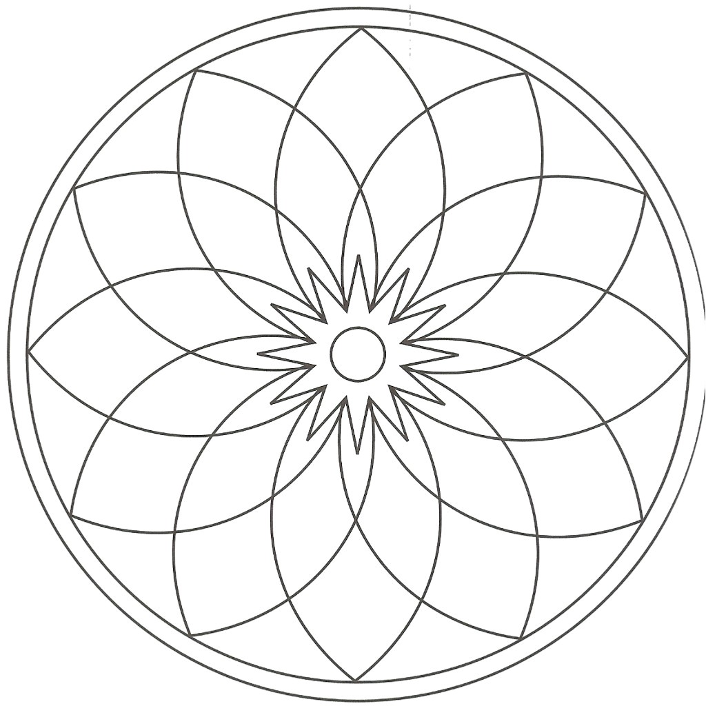 Dessin De Coloriage Rosace Coloriage   Imprimer Gratuit Rosace Meilleures Idées Coloriage