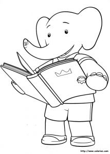 Famille Babar Coloriage Coloriage Babar Et Les Aventures De Badou Choisis Tes Coloriages