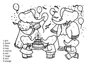 Famille Babar Coloriage Coloriage Educatifs Et Artistiques Coloriages Pour Enfants